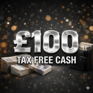 win £100 tax free cash!