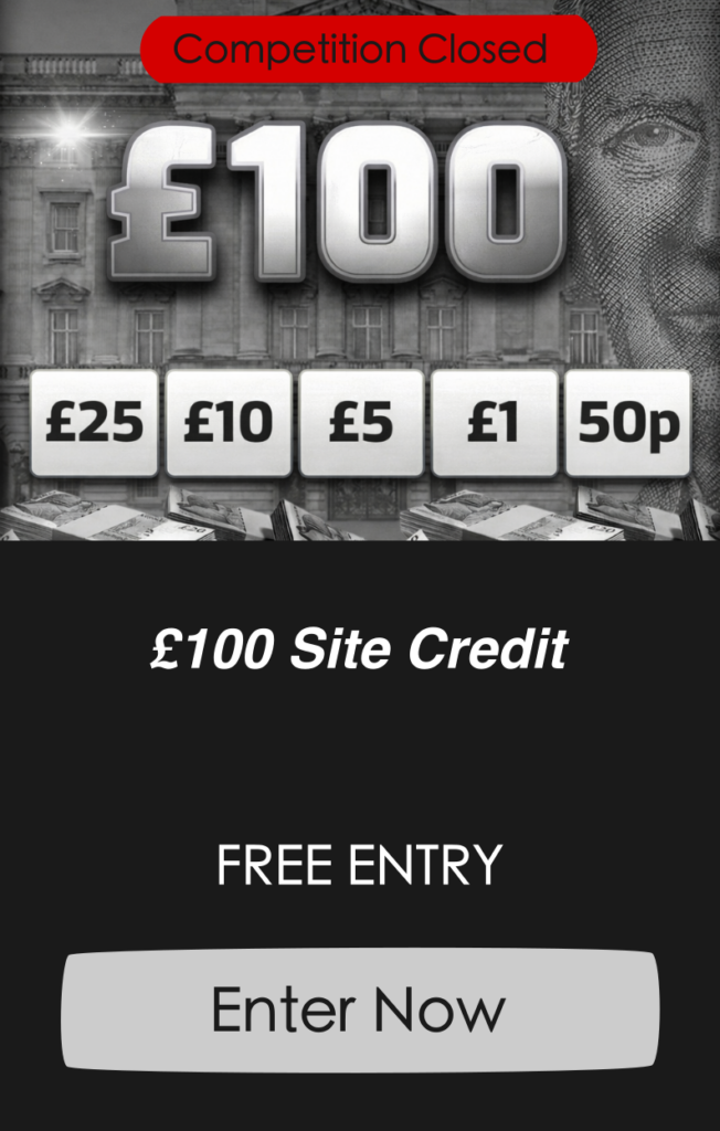 £100 site credit closed