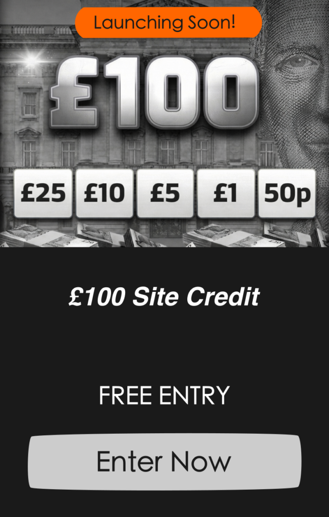 £100 site credit coming soon